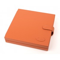 Футляр для ножниц кожаный Ginko (7 слотов) оранжевый 